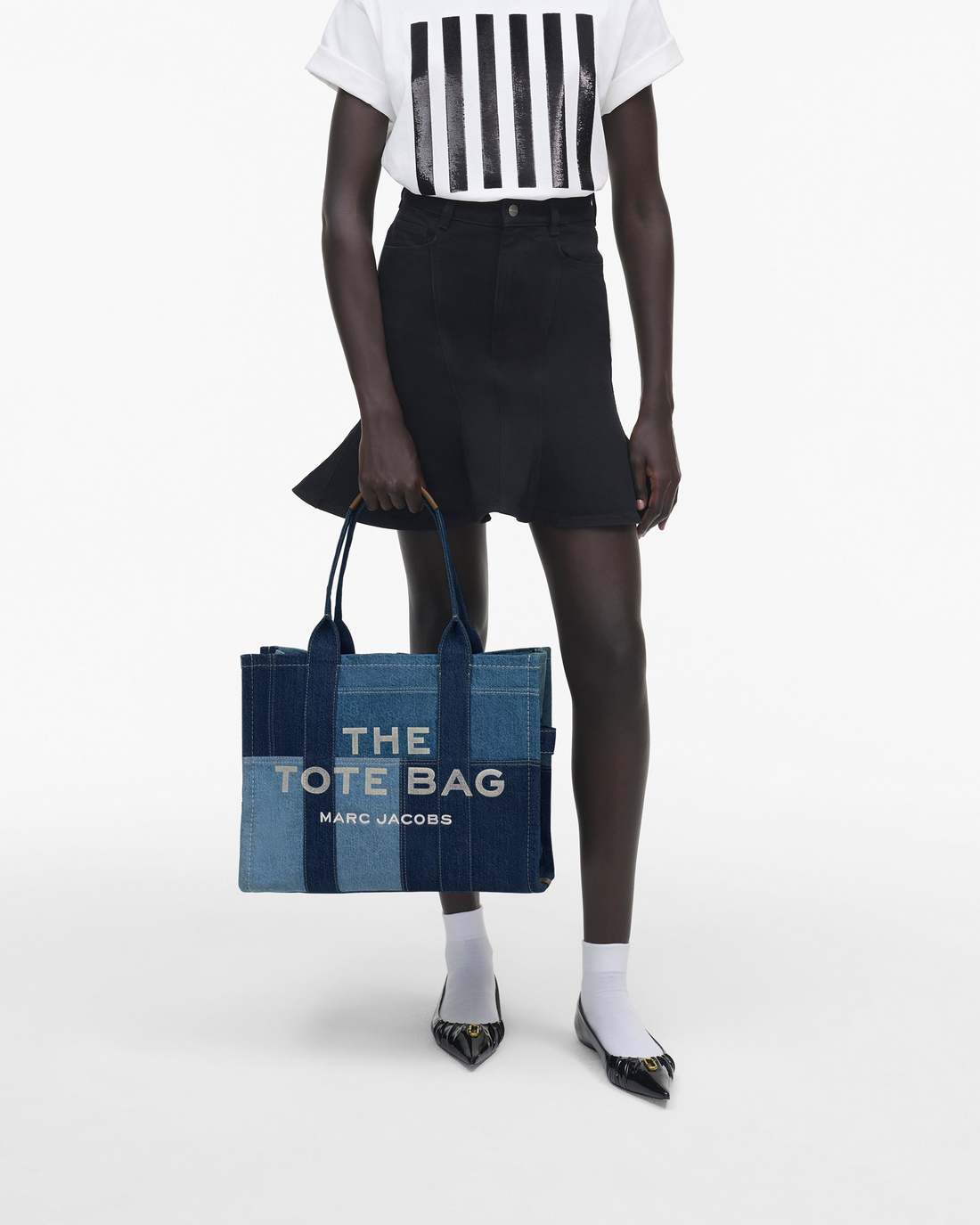 Marc Jacobs Sale | The Denim Large Tote Bag Blue Denim