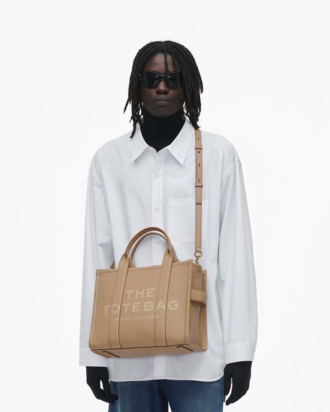 Marc Jacobs Featured | The Leather Medium Tote Bag Camel