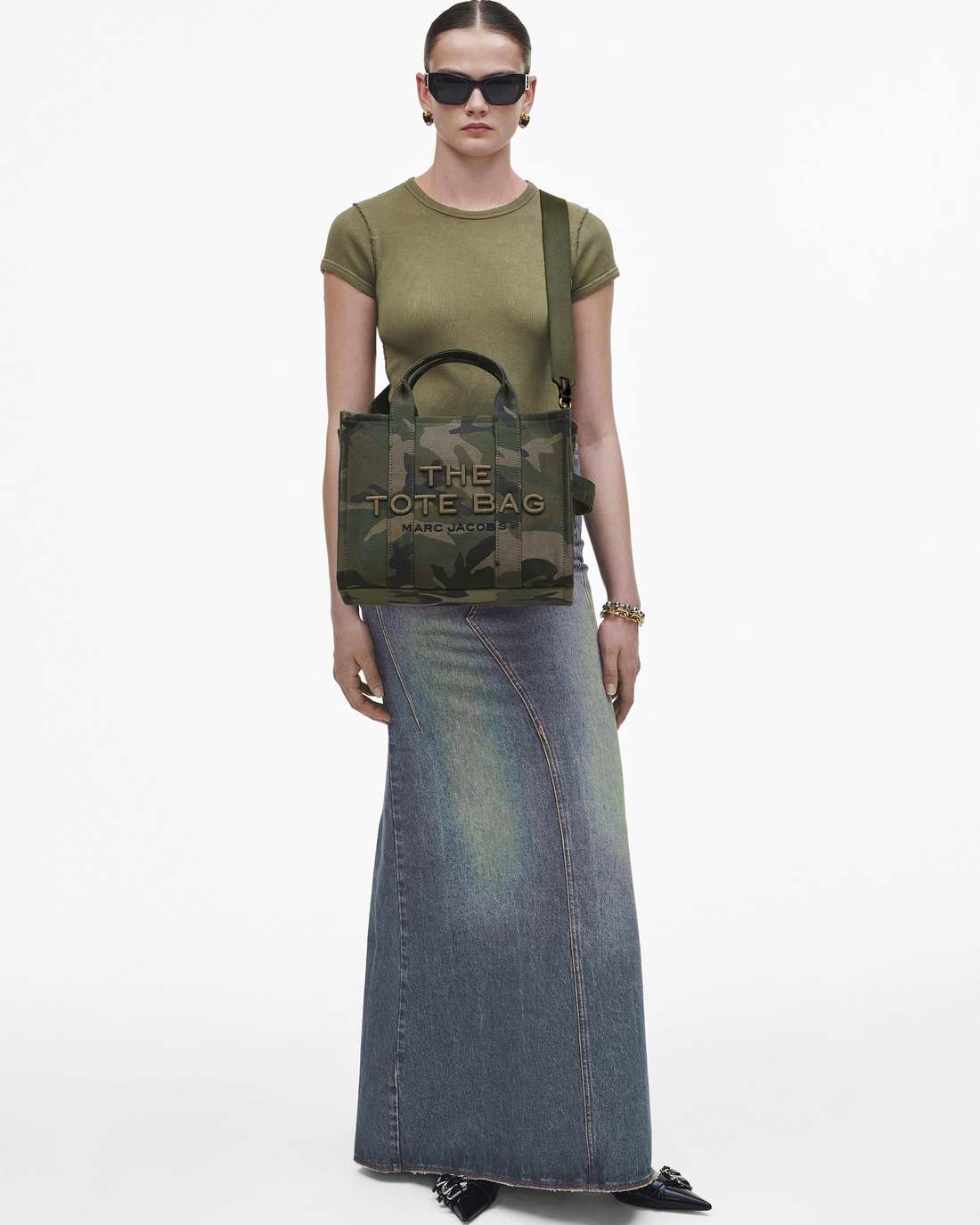 Marc Jacobs Premium | The Camo Jacquard Medium Tote Bag Camo Multi