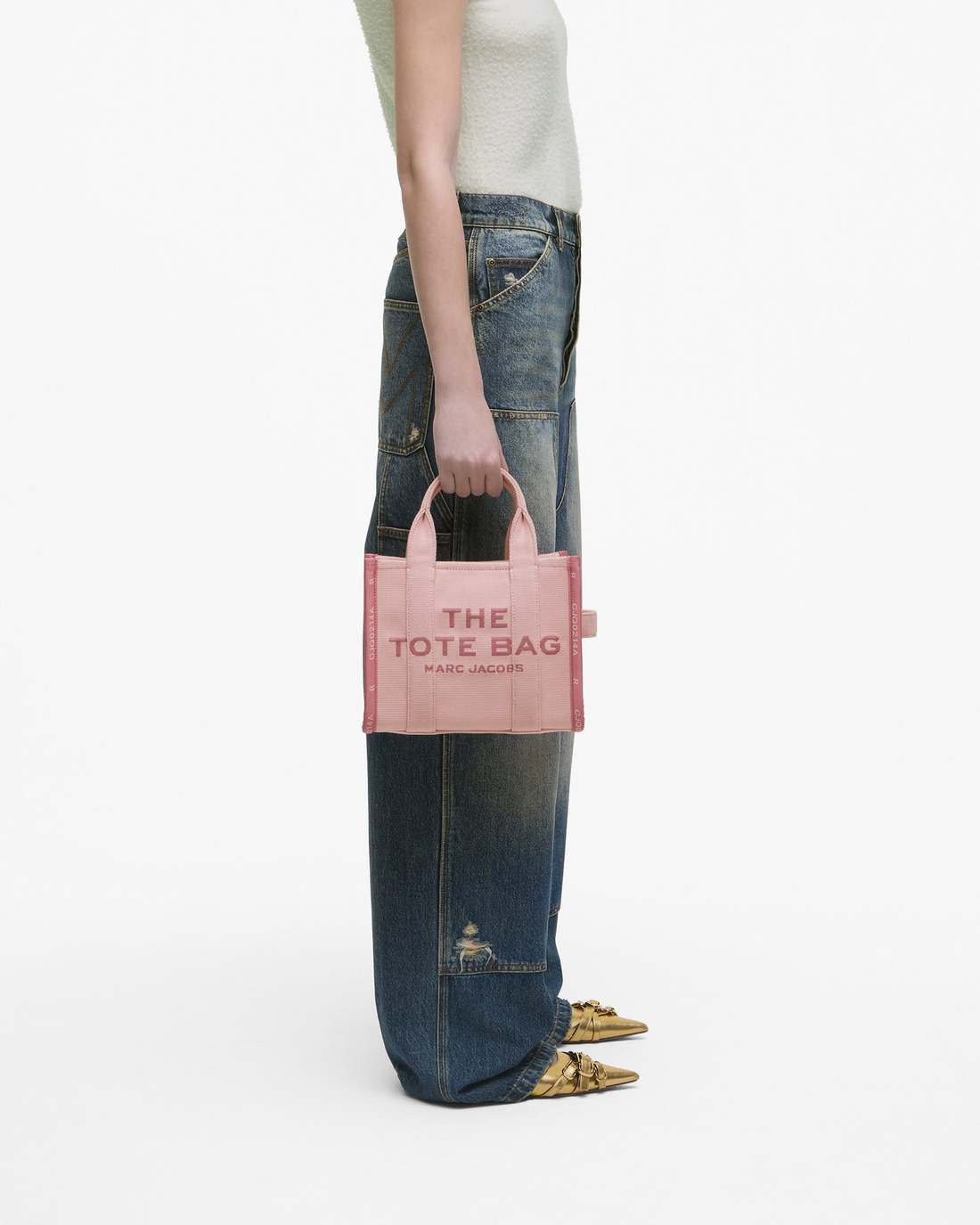 Marc Jacobs Popular | The Jacquard Small Tote Bag Rose