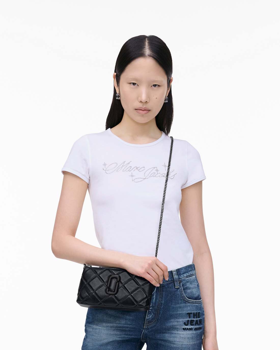 Marc Jacobs Latest | The Quilted Snapshot Convertible Shoulder Bag Black