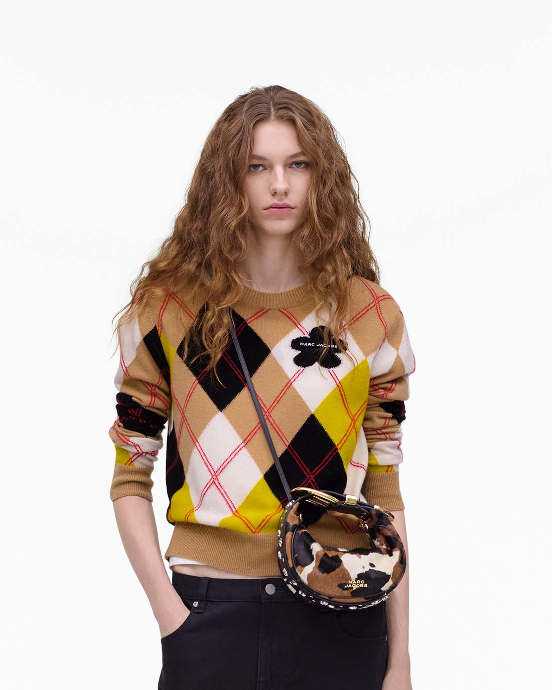 Marc Jacobs Smart Buy | The Cow Haircalf Party Bag Mocha Multi