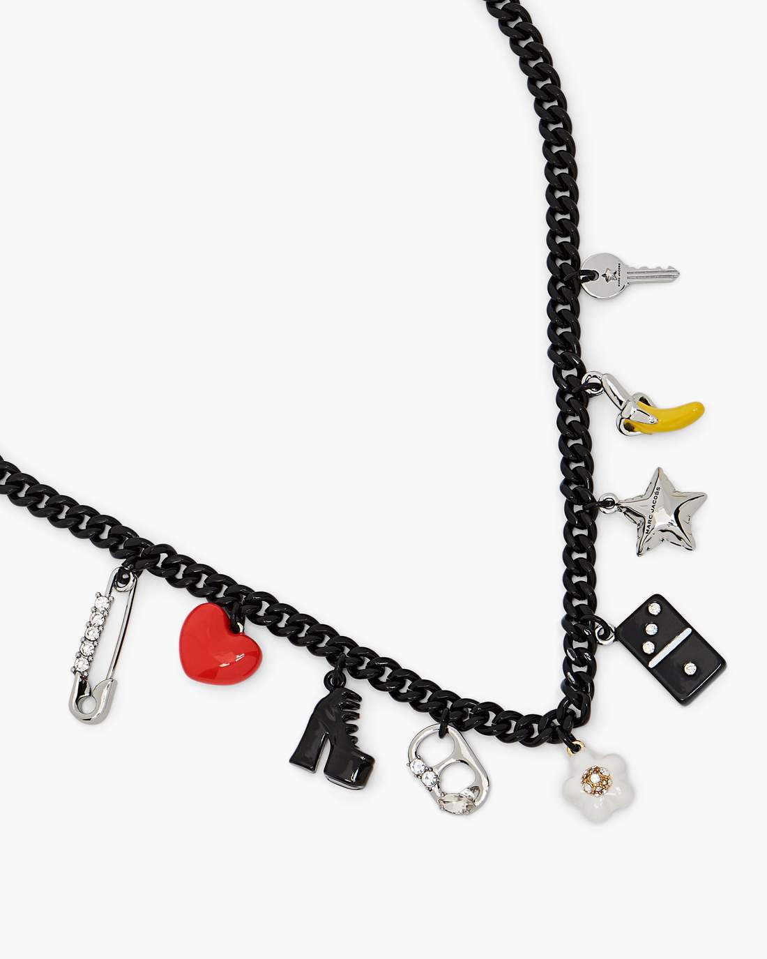 Marc Jacobs Trusted | The Collector Charm Necklace Black Multi