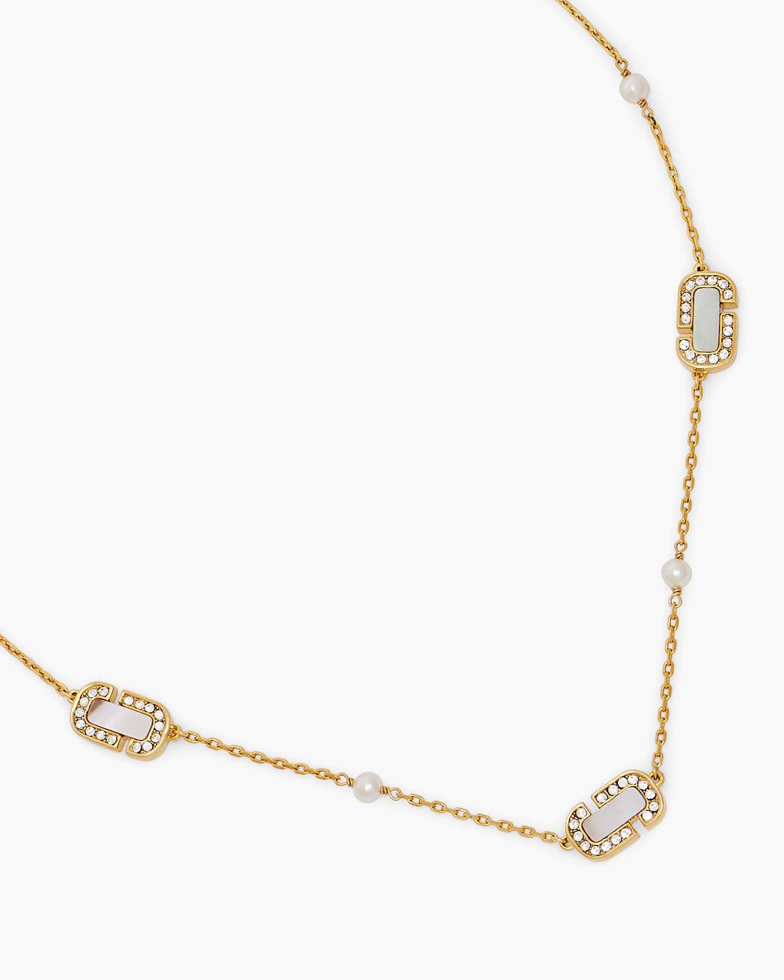 Marc Jacobs Great Value | The J Marc Luxe Station Necklace Gold/Crystal