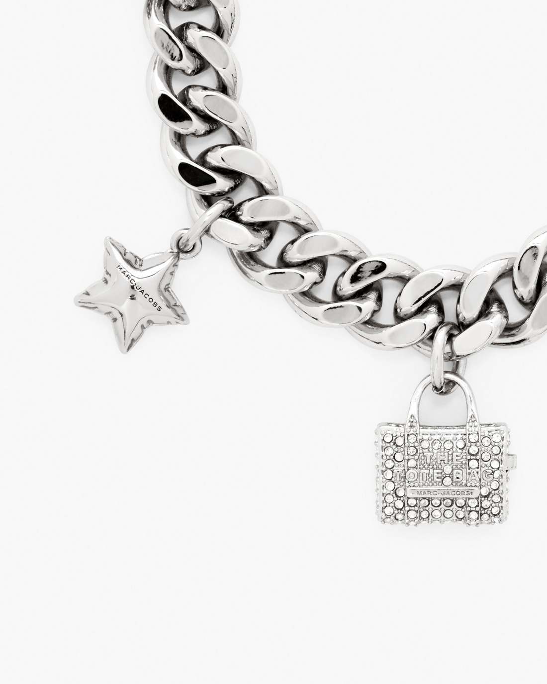 Marc Jacobs Great Value | The Pave Mini Icon Charm Bracelet Silver/Crystal