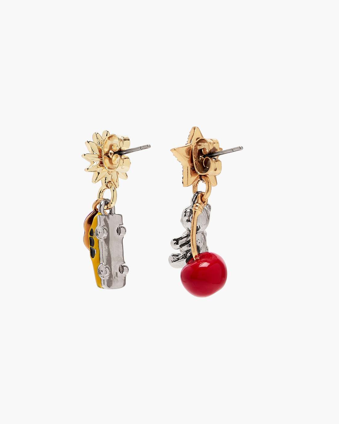 Marc Jacobs Smart Buy | The Trinket Charm Cluster Earrings Silver/Multi