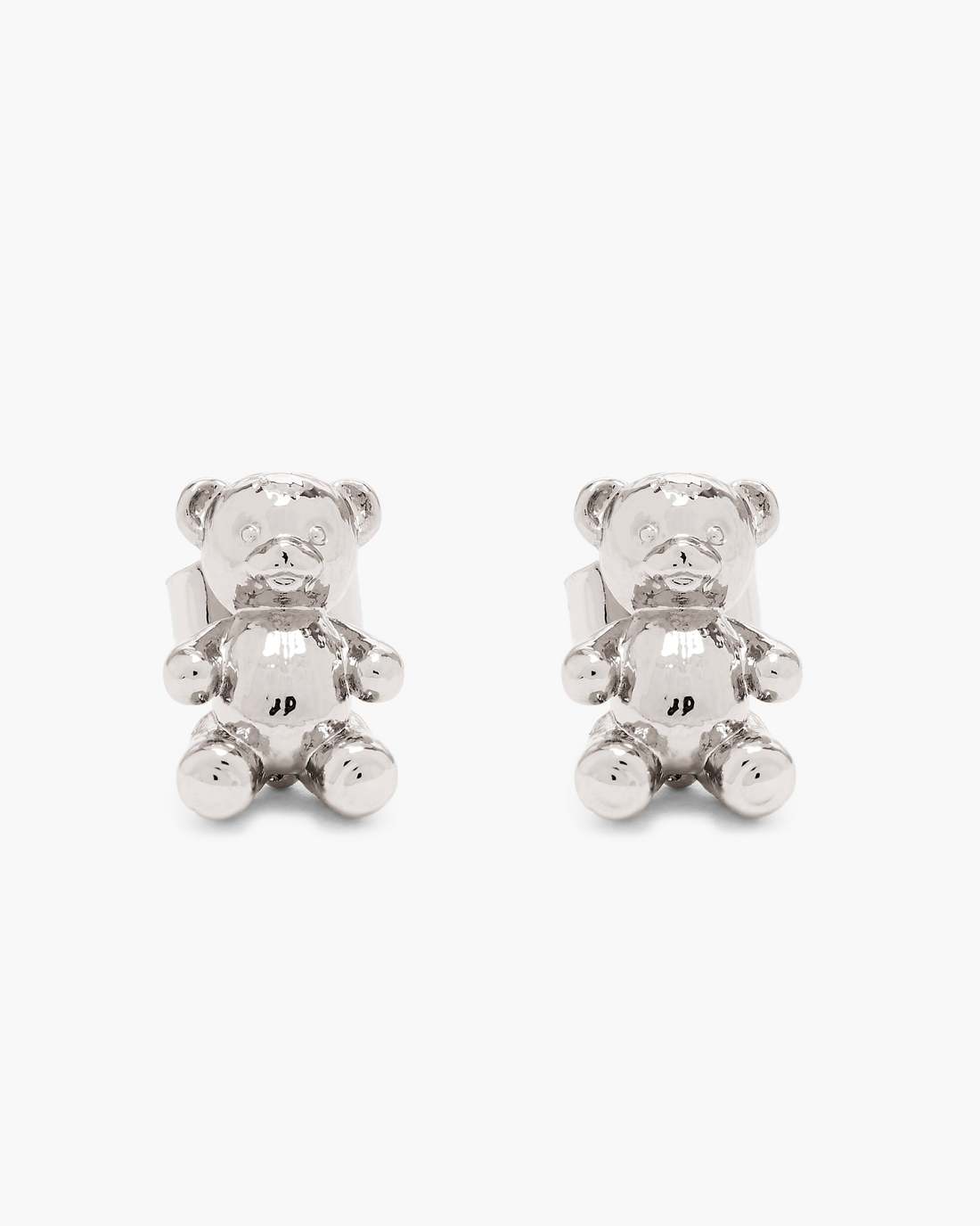 Marc Jacobs Everyday | The Teddy Bear Stud Earrings Light Antique Silver