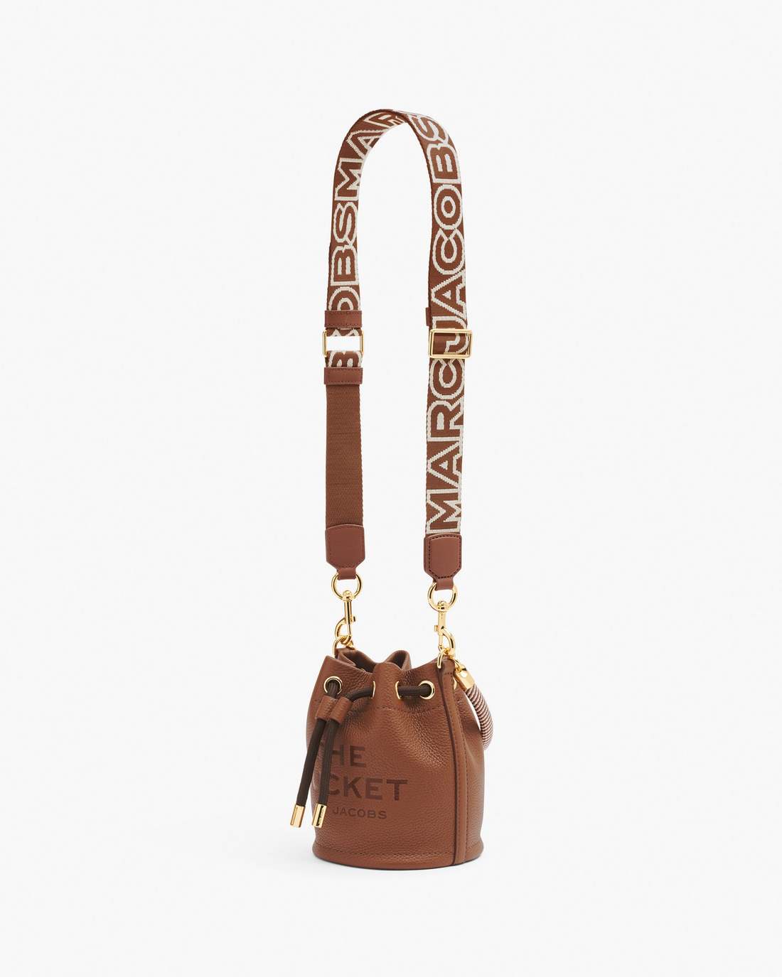 Marc Jacobs Latest | The Thin Outline Logo Webbing Strap Argan Oil Multi