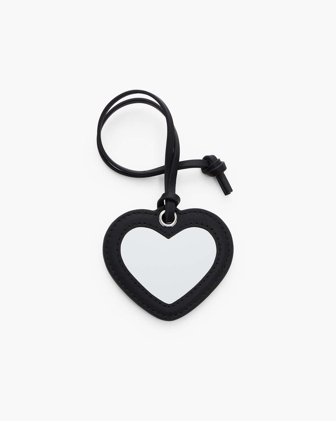 Marc Jacobs Signature | The Heart Mirror Bag Charm Black