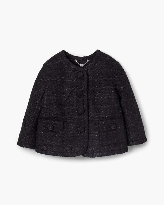 Marc Jacobs New | Tweed Backwards Lady Jacket Black