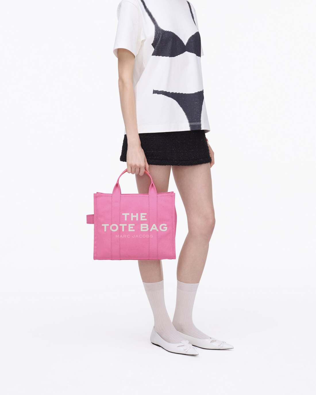 Marc Jacobs Discount | The Canvas Medium Tote Bag Bow Pink