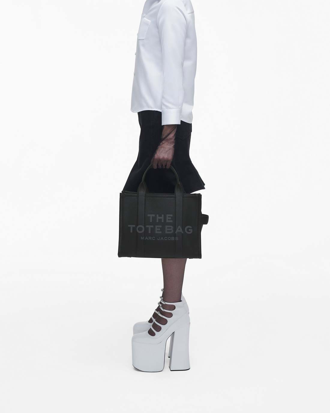 Marc Jacobs Discount | The Leather Medium Tote Bag Black