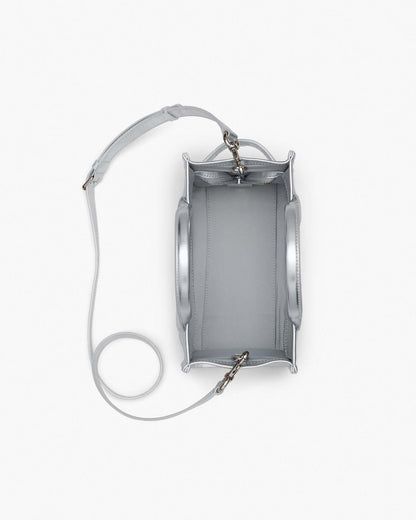 Marc Jacobs Best Price | The Metallic Leather Small Tote Bag Metallic Silver