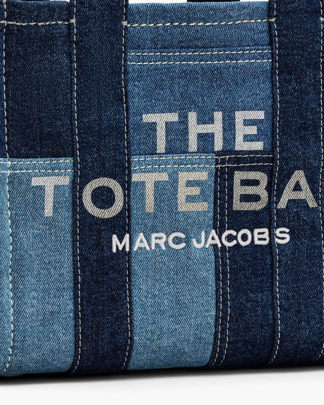 Marc Jacobs Quality | The Denim Small Tote Bag Blue Denim