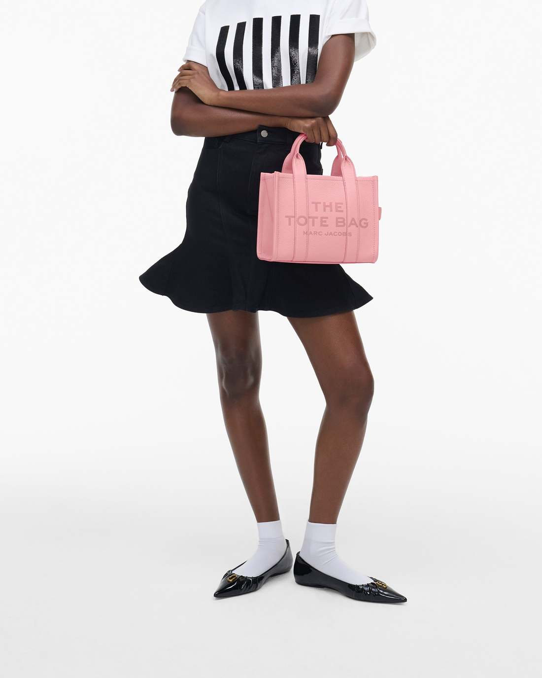 Marc Jacobs Sale | The Leather Small Tote Bag Ribbon Pink