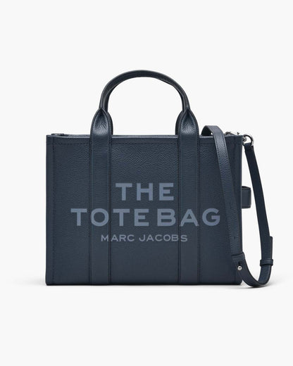 Marc Jacobs Signature | The Leather Medium Tote Bag Blue Sea