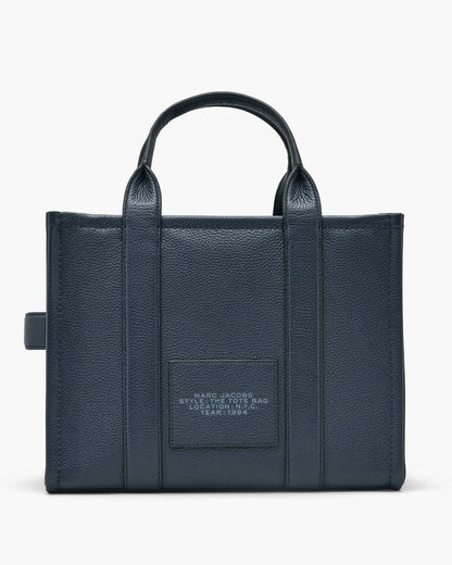 Marc Jacobs Signature | The Leather Medium Tote Bag Blue Sea