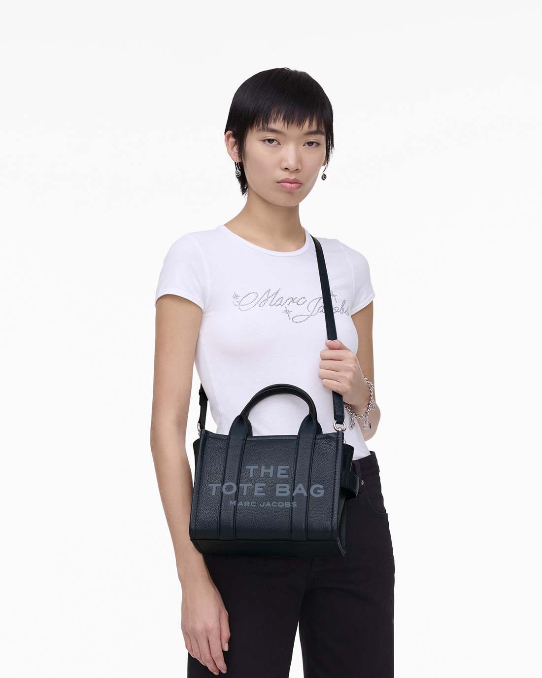Marc Jacobs Best Price | The Leather Small Tote Bag Blue Sea