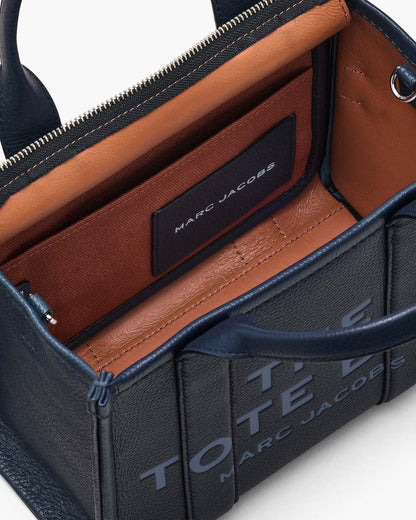 Marc Jacobs Best Price | The Leather Small Tote Bag Blue Sea