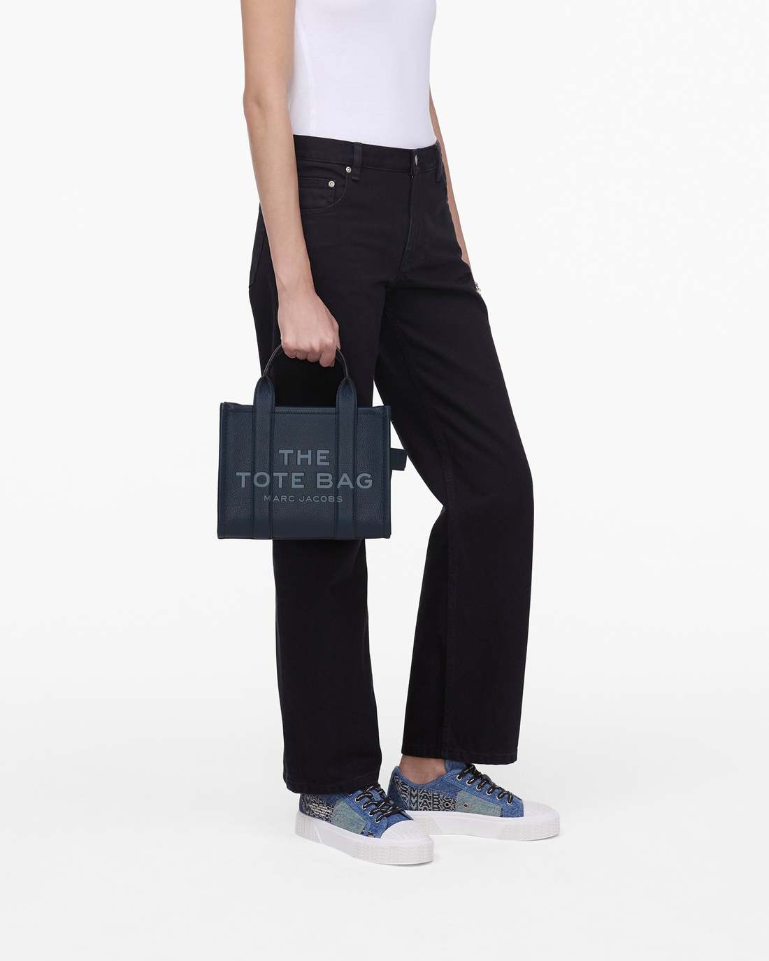 Marc Jacobs Best Price | The Leather Small Tote Bag Blue Sea