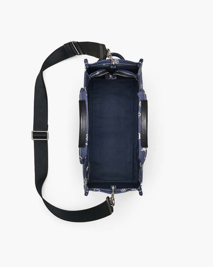 Marc Jacobs Discount | The Bandana Canvas Medium Tote Bag Navy Multi