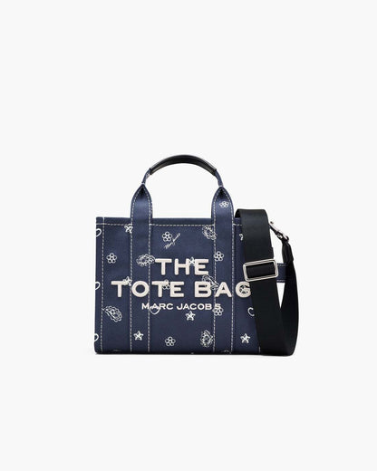 Marc Jacobs Everyday | The Bandana Canvas Small Tote Bag Navy Multi