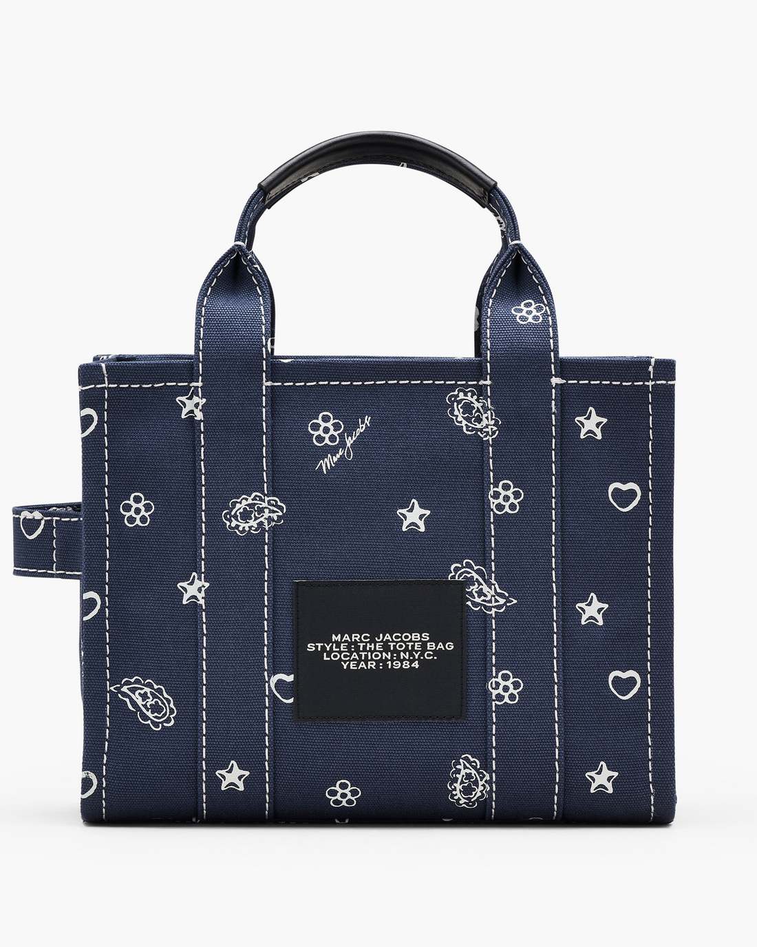 Marc Jacobs Everyday | The Bandana Canvas Small Tote Bag Navy Multi