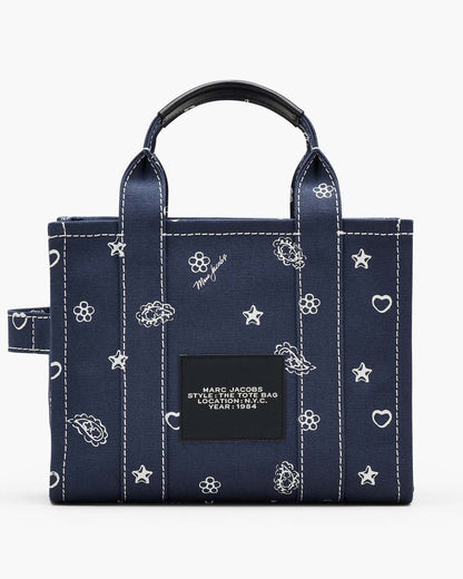 Marc Jacobs Everyday | The Bandana Canvas Small Tote Bag Navy Multi