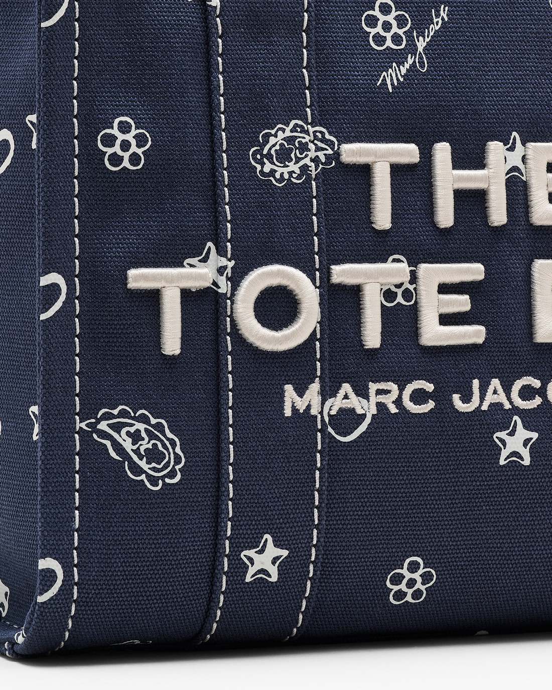 Marc Jacobs Everyday | The Bandana Canvas Small Tote Bag Navy Multi