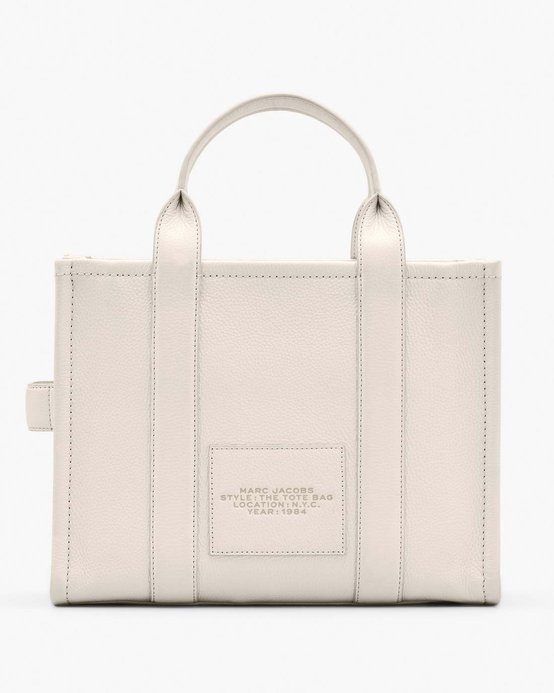 Marc Jacobs Quality | The Leather Medium Tote Bag Cotton/Silver