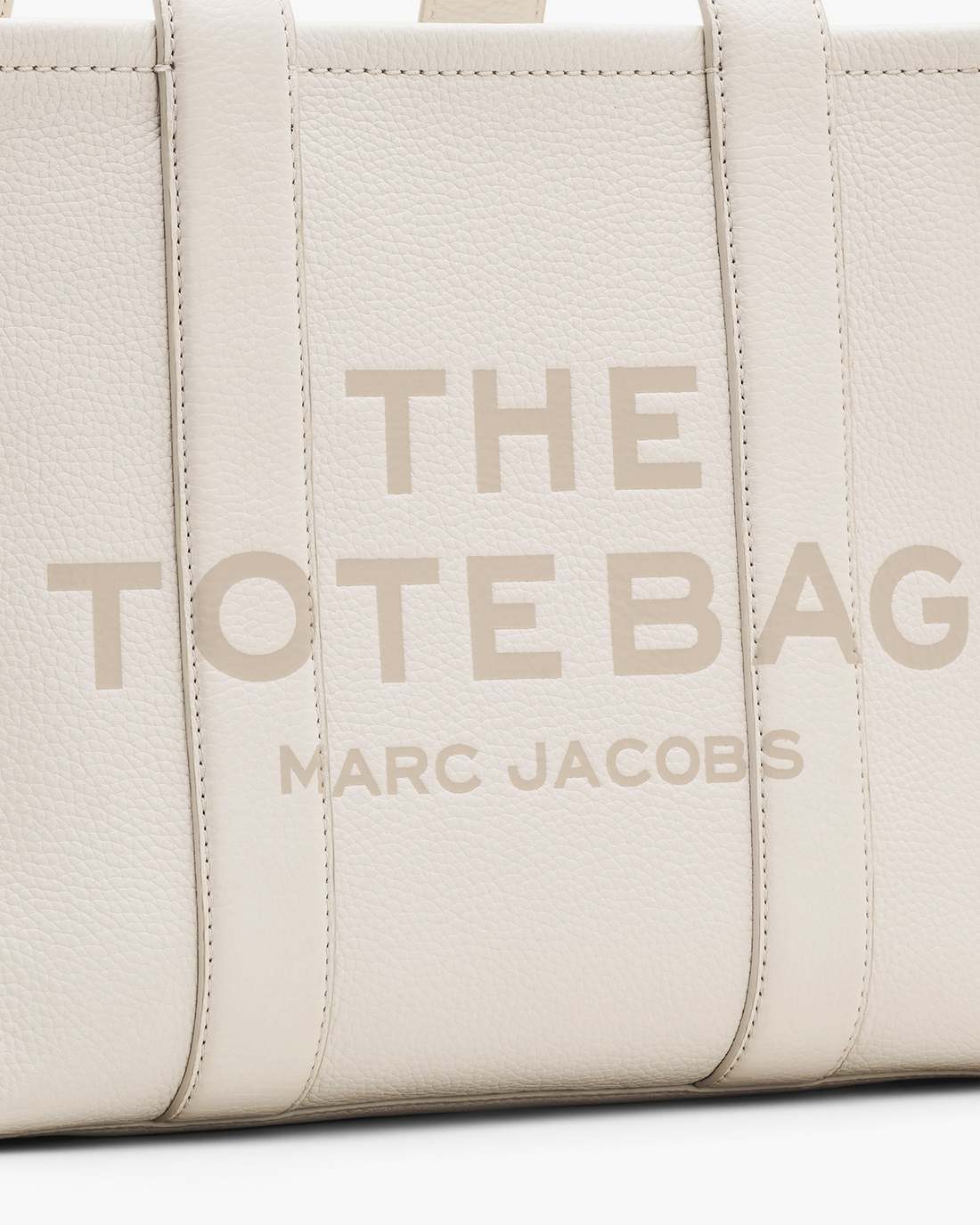 Marc Jacobs Quality | The Leather Medium Tote Bag Cotton/Silver
