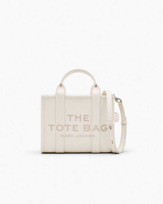 Marc Jacobs Classic | The Leather Small Tote Bag Cotton/Silver