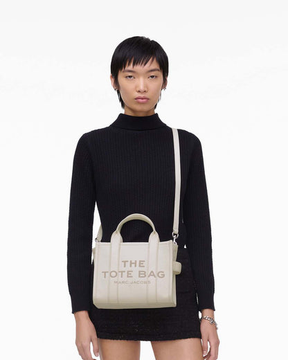 Marc Jacobs Classic | The Leather Small Tote Bag Cotton/Silver