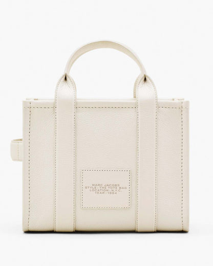 Marc Jacobs Classic | The Leather Small Tote Bag Cotton/Silver
