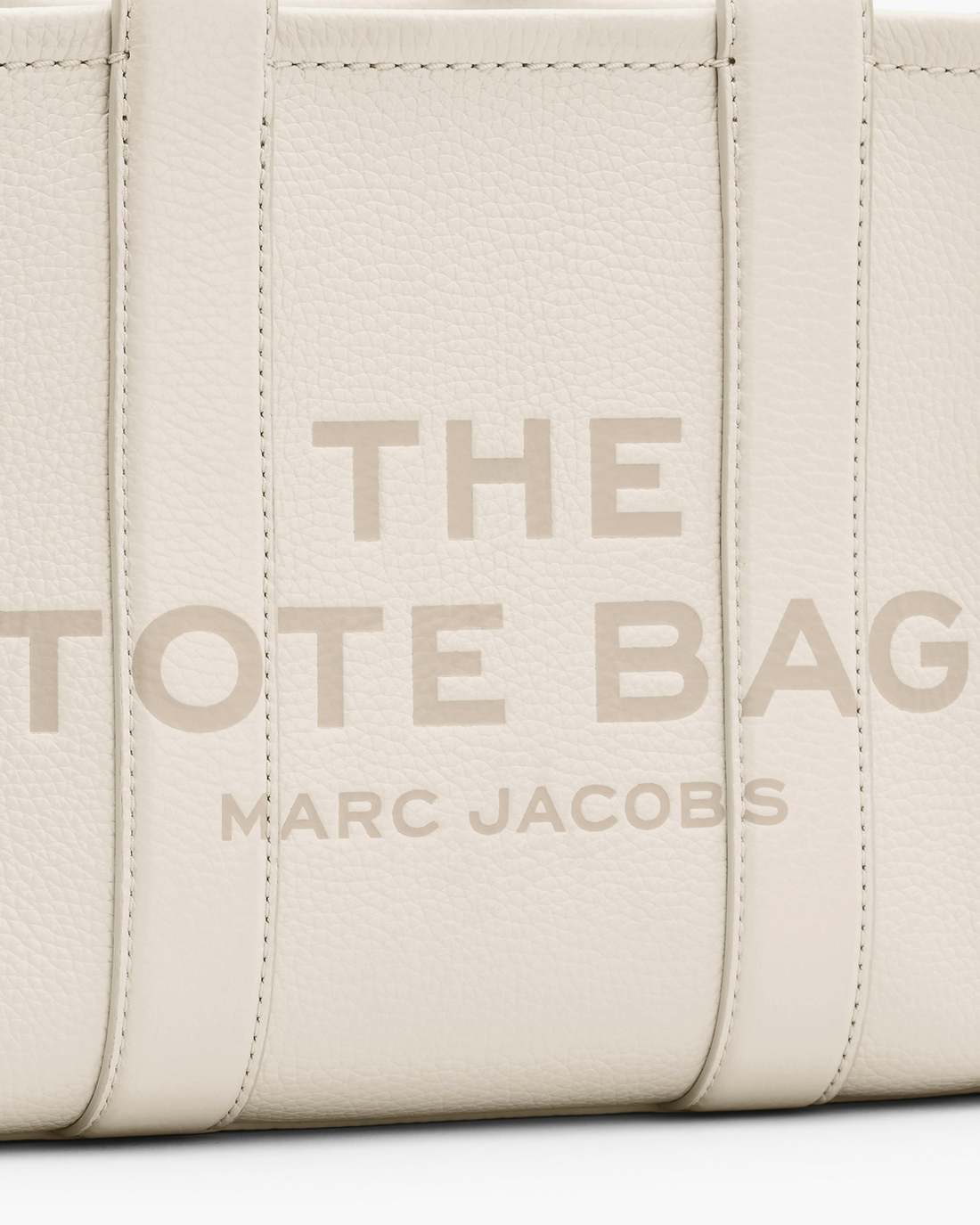 Marc Jacobs Classic | The Leather Small Tote Bag Cotton/Silver