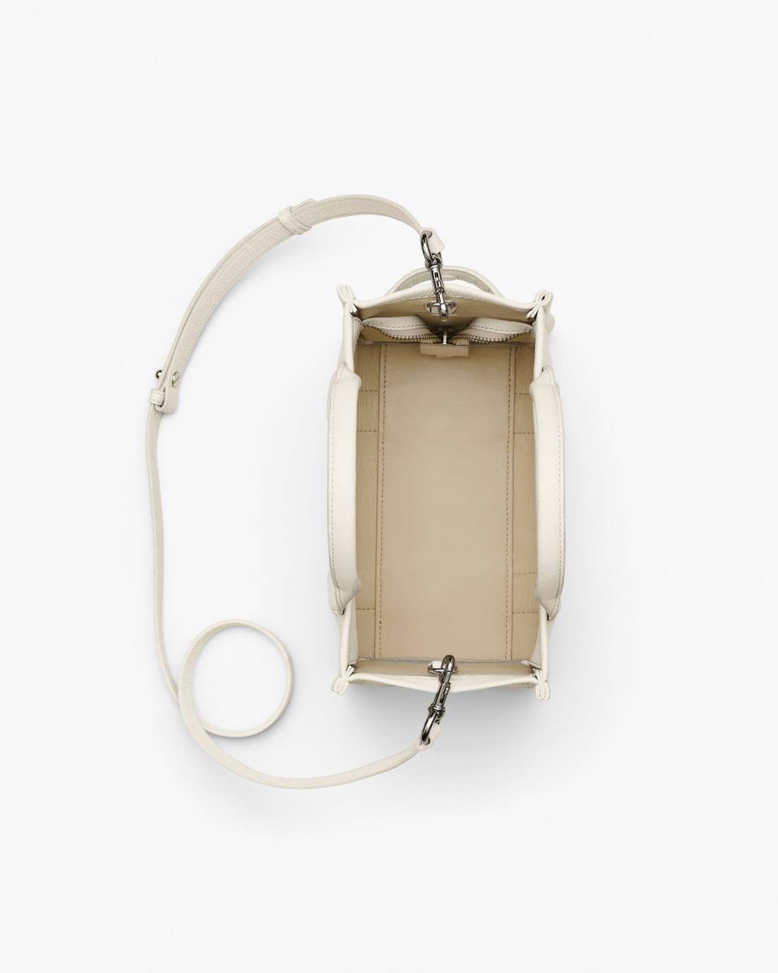 Marc Jacobs Classic | The Leather Small Tote Bag Cotton/Silver