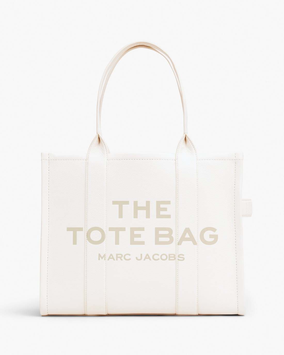 Marc Jacobs Top Pick | The Leather Large Tote Bag Cotton/Silver