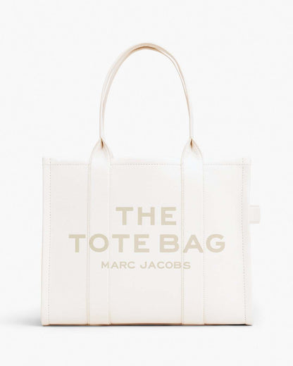 Marc Jacobs Top Pick | The Leather Large Tote Bag Cotton/Silver