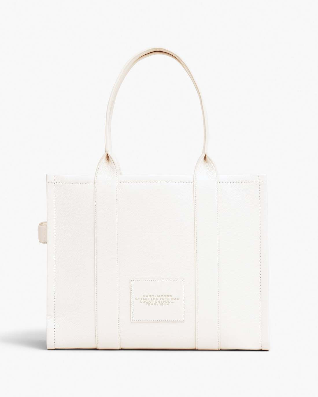 Marc Jacobs Top Pick | The Leather Large Tote Bag Cotton/Silver