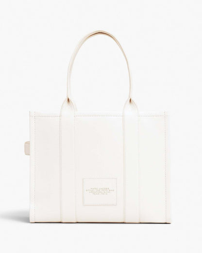 Marc Jacobs Top Pick | The Leather Large Tote Bag Cotton/Silver