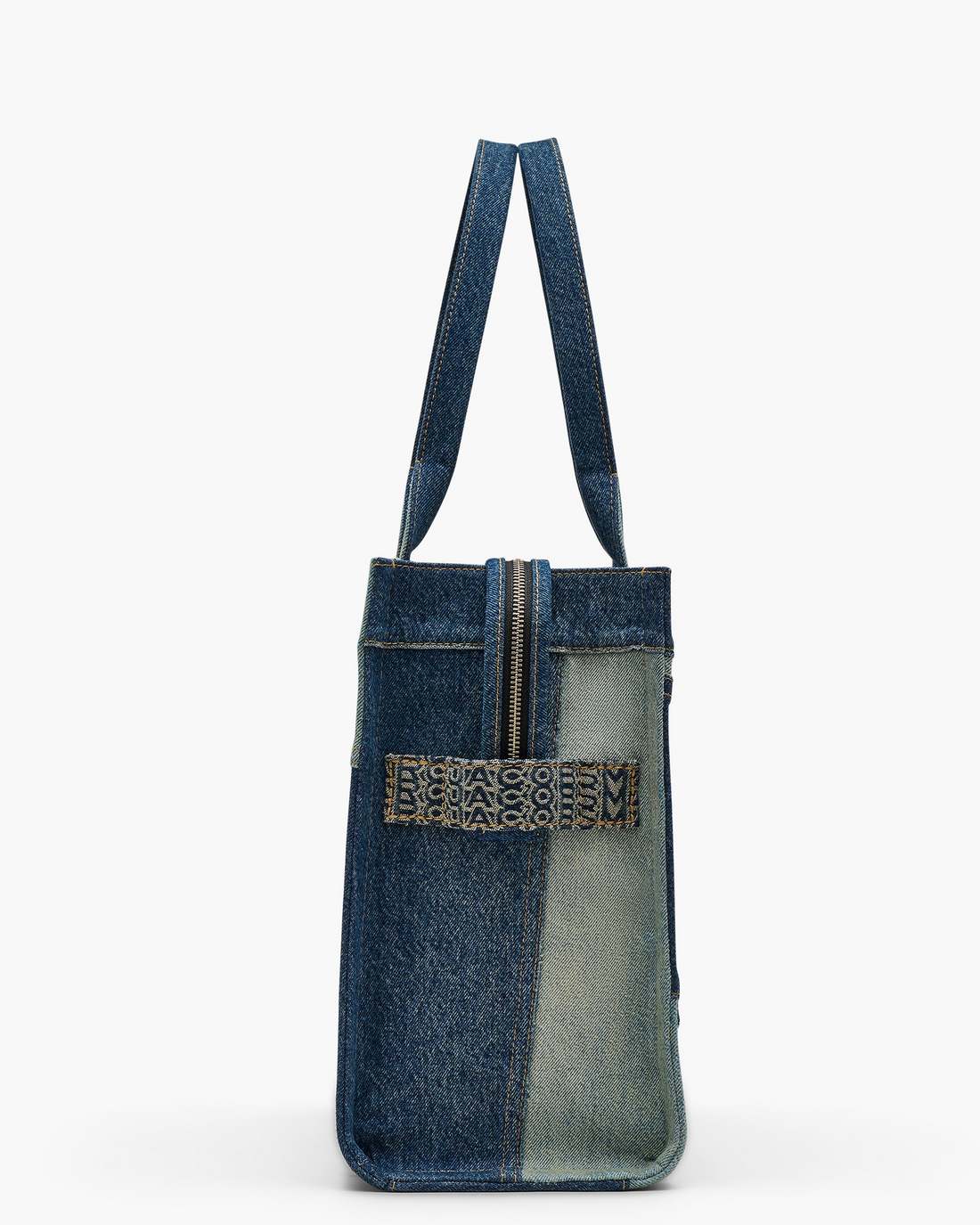 Marc Jacobs Signature | The Deconstructed Denim Large Tote Bag Indigo Multi