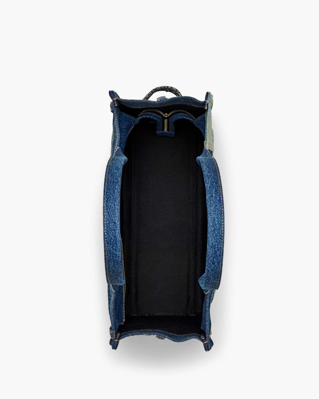 Marc Jacobs Signature | The Deconstructed Denim Large Tote Bag Indigo Multi
