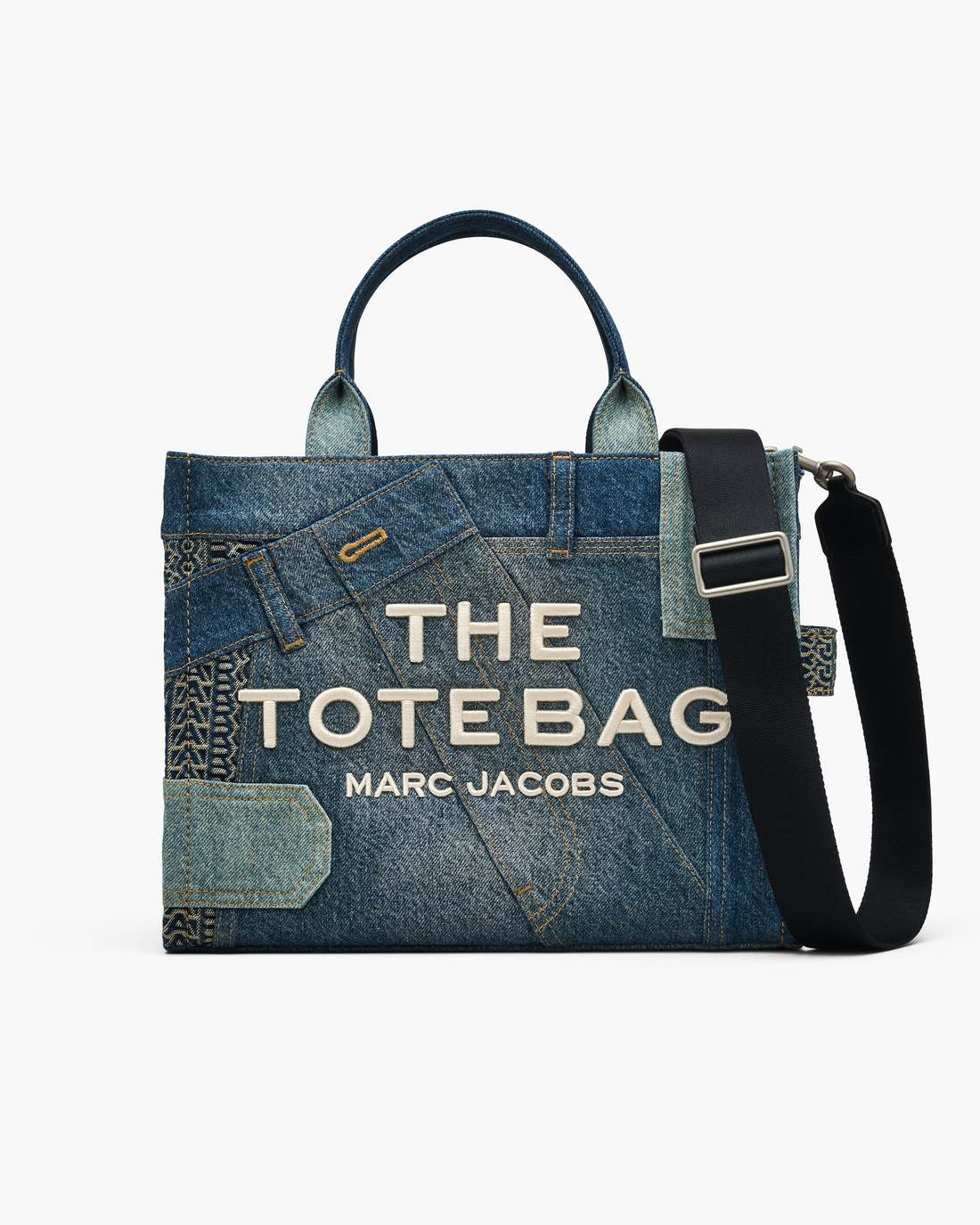 Marc Jacobs Sale | The Deconstructed Denim Medium Tote Bag Indigo Multi
