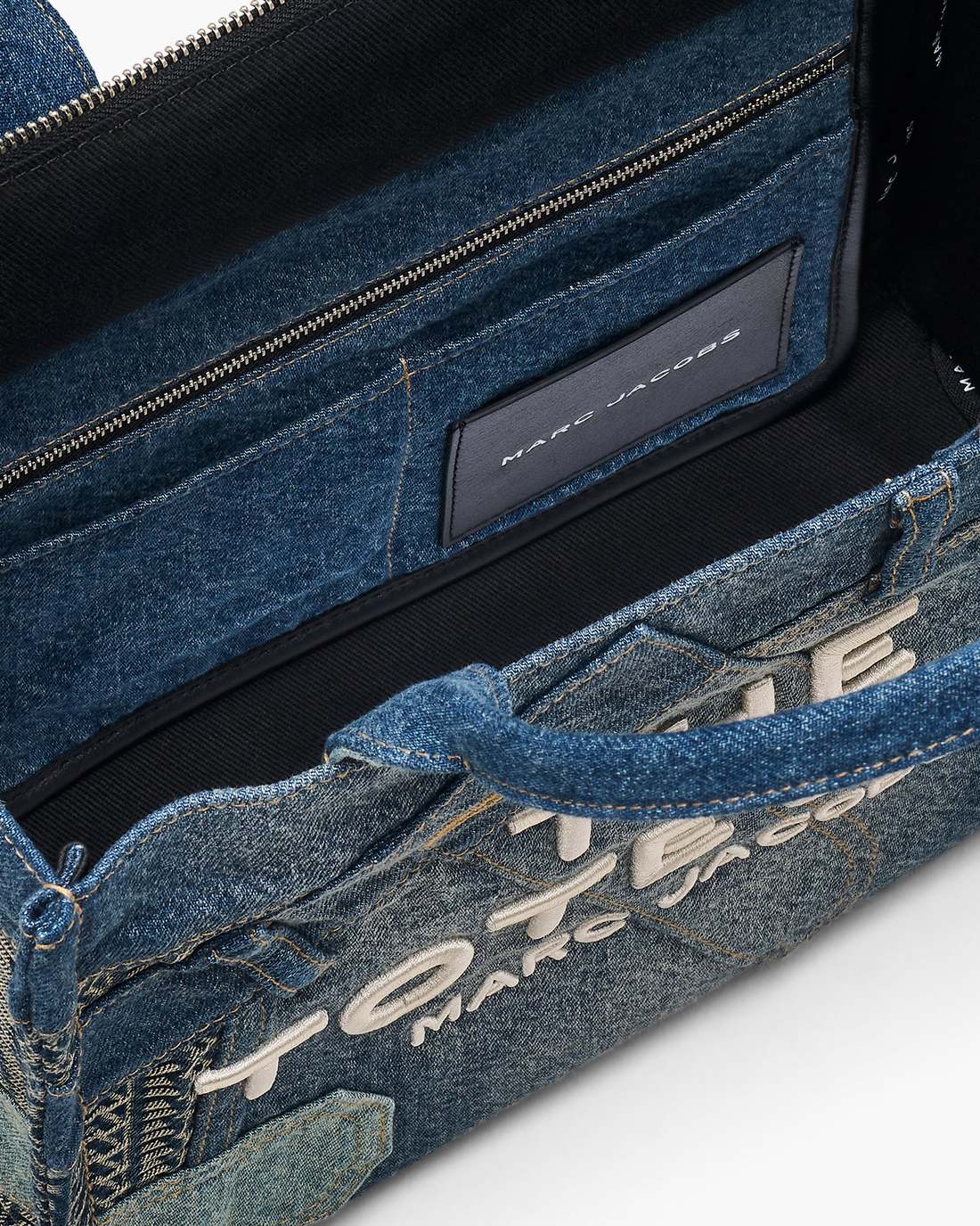 Marc Jacobs Sale | The Deconstructed Denim Medium Tote Bag Indigo Multi
