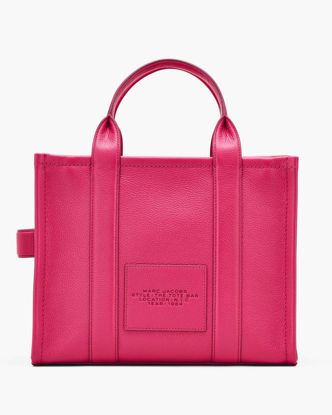 Marc Jacobs Latest | The Leather Medium Tote Bag Raspberry Pink