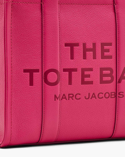 Marc Jacobs Latest | The Leather Medium Tote Bag Raspberry Pink