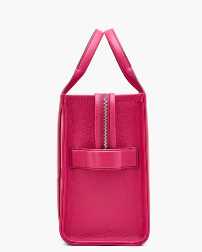 Marc Jacobs Latest | The Leather Medium Tote Bag Raspberry Pink
