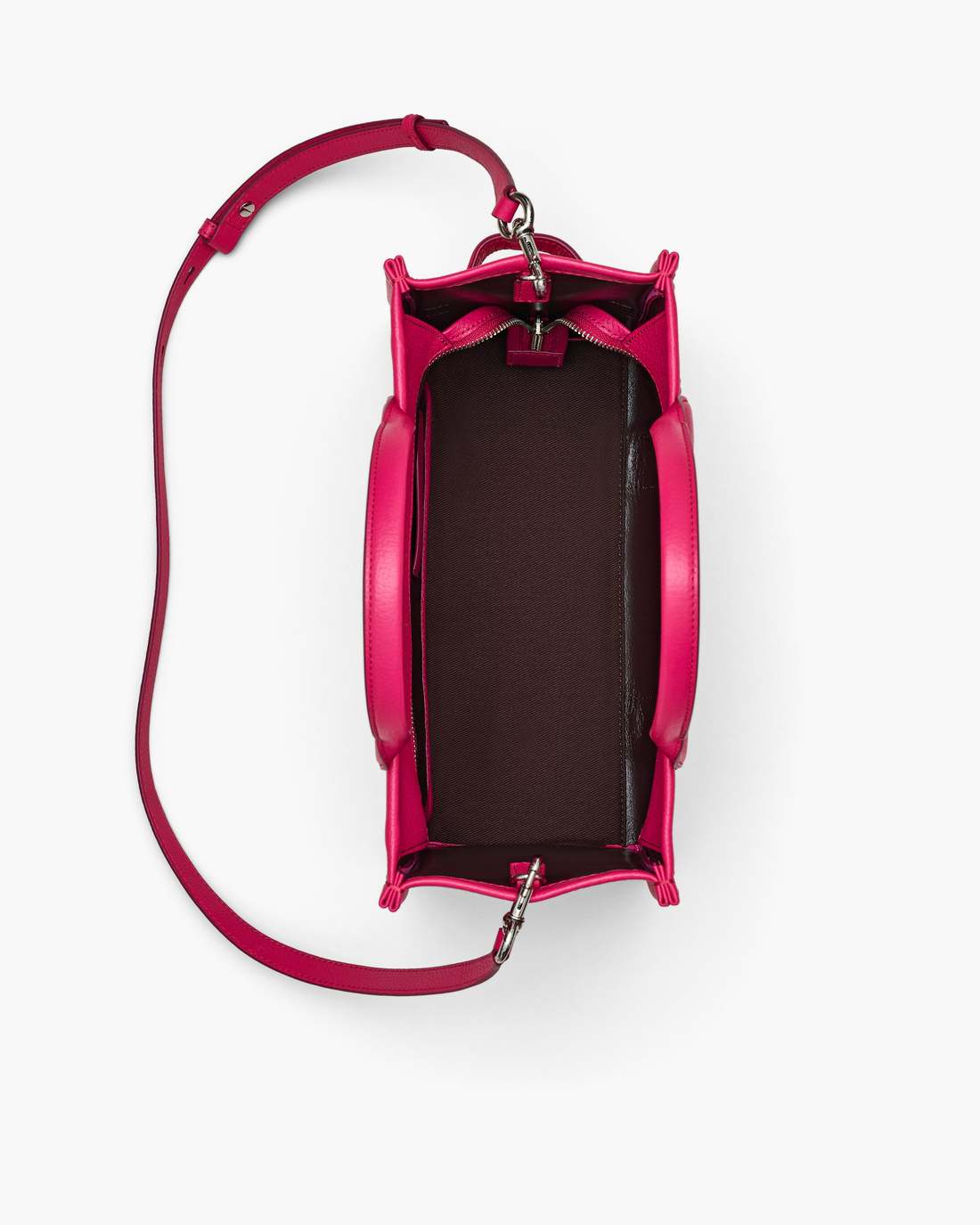Marc Jacobs Latest | The Leather Medium Tote Bag Raspberry Pink