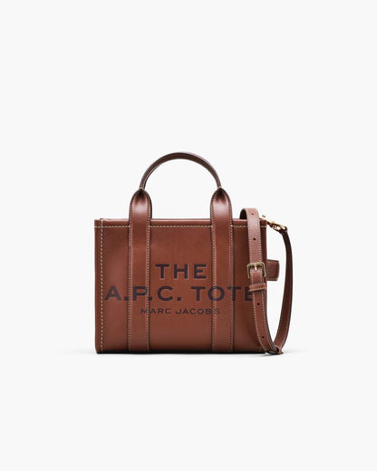 Marc Jacobs Best Seller | The A.P.C. X Marc Jacobs Leather Small Tote Bag Hazelnut