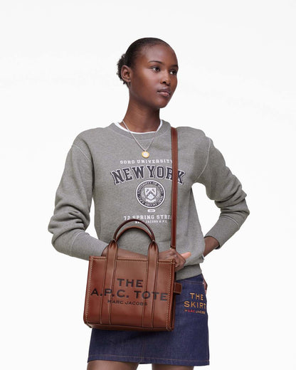 Marc Jacobs Best Seller | The A.P.C. X Marc Jacobs Leather Small Tote Bag Hazelnut
